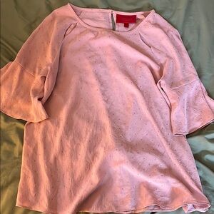 Jennifer Lopez Pink Boxy 3/4 Sleeve Blouse